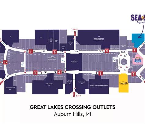 great lakes outlet map.